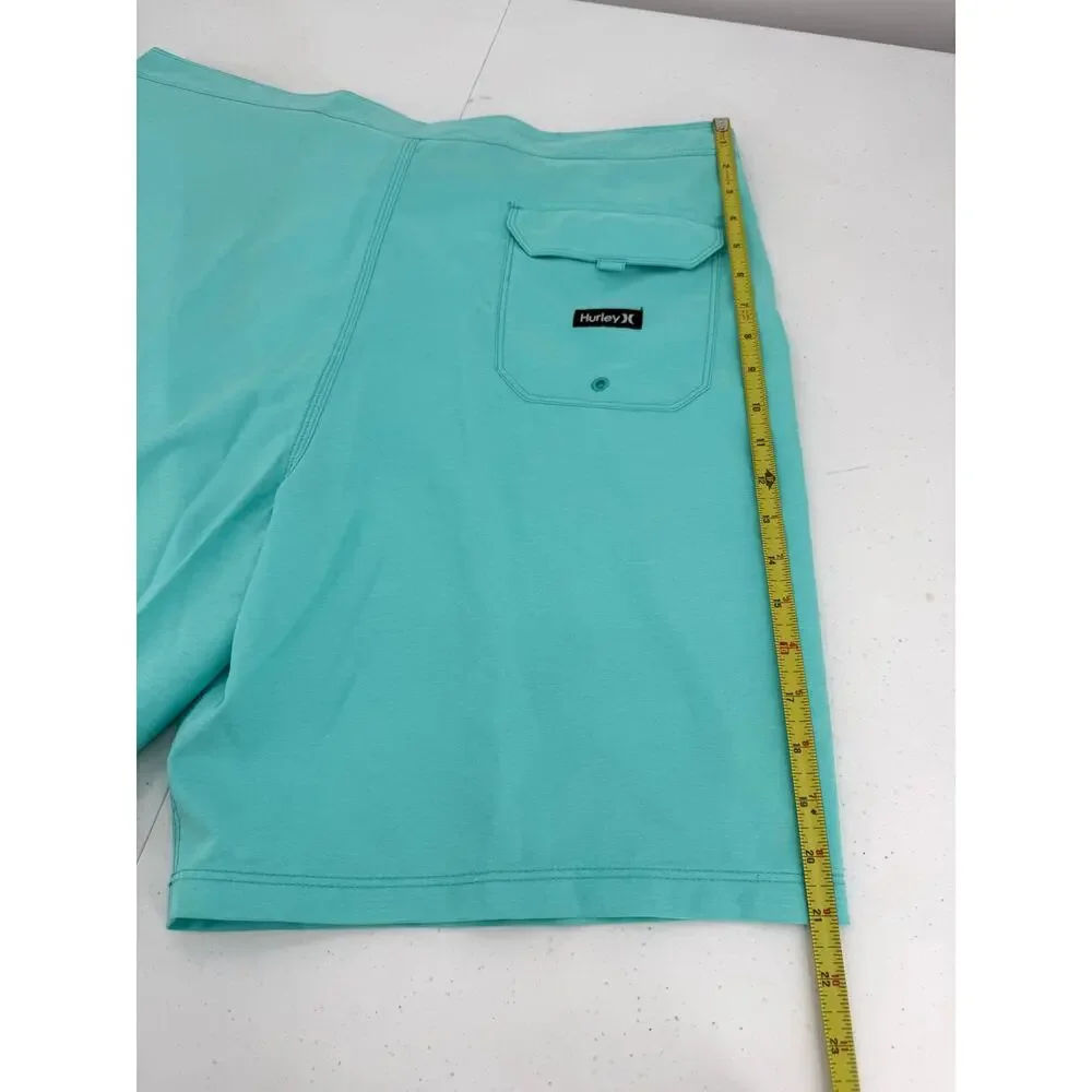 NWT Hurley One And Only 20" Board Shorts Crossdye Teal Blue/Green Men's Size 38 - Picture 9 of 10